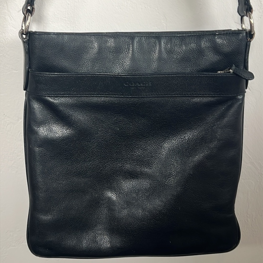 Coach F54780 Shoulder Bag Leather Black - Picture 4 of 16